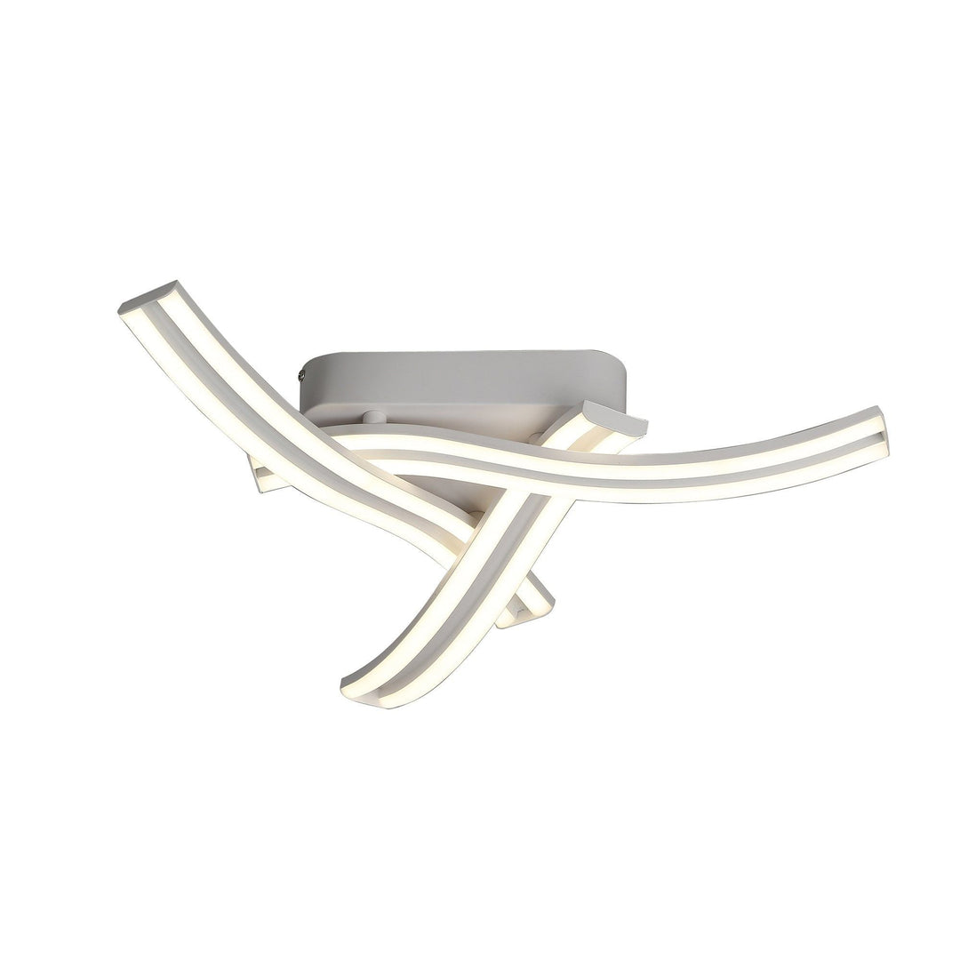 Nelson Lighting NL70939 Josh 3 Light Ceiling LED White