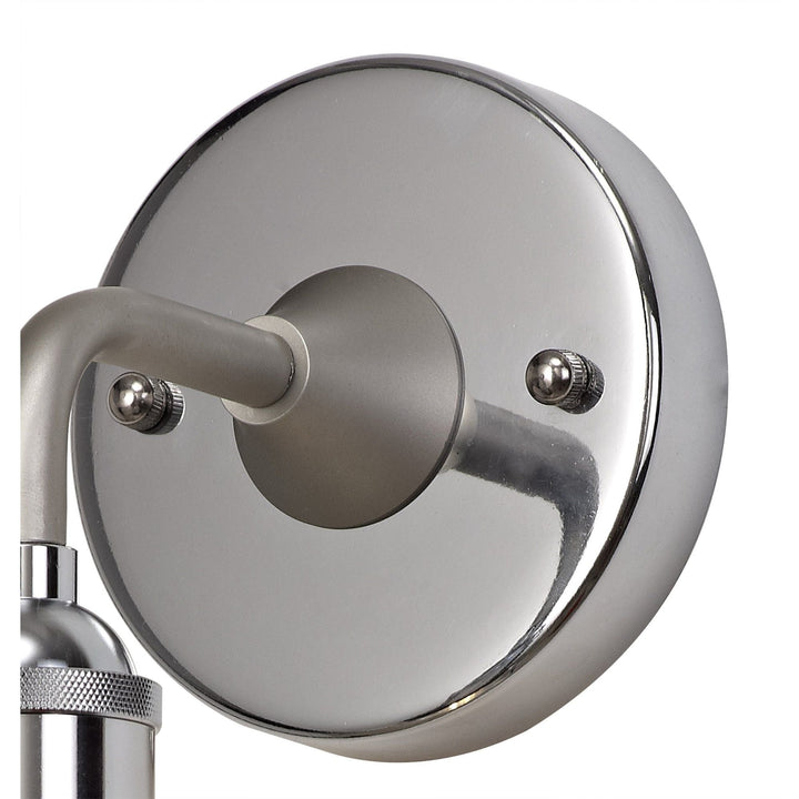 Nelson Lighting NL78529 Julia Outdoor Wall Lamp 1 Light Titanium Silver/Polished Chrome