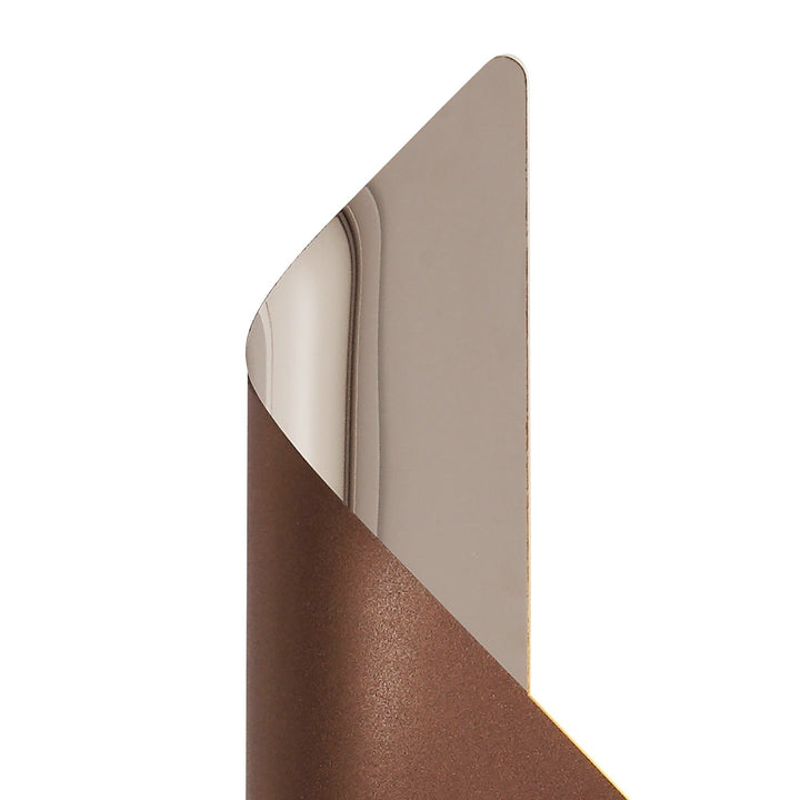 Nelson Lighting NL70339 Kally Wall Lamp Large LED Satin Brown/Polished Chrome