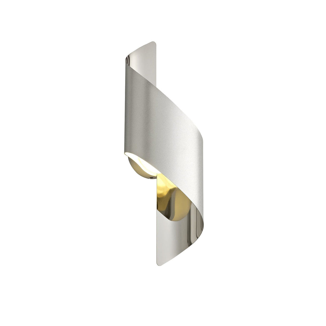Nelson Lighting NL70319 | Kally Small LED Wall Lamp | Silver/Polished Chrome