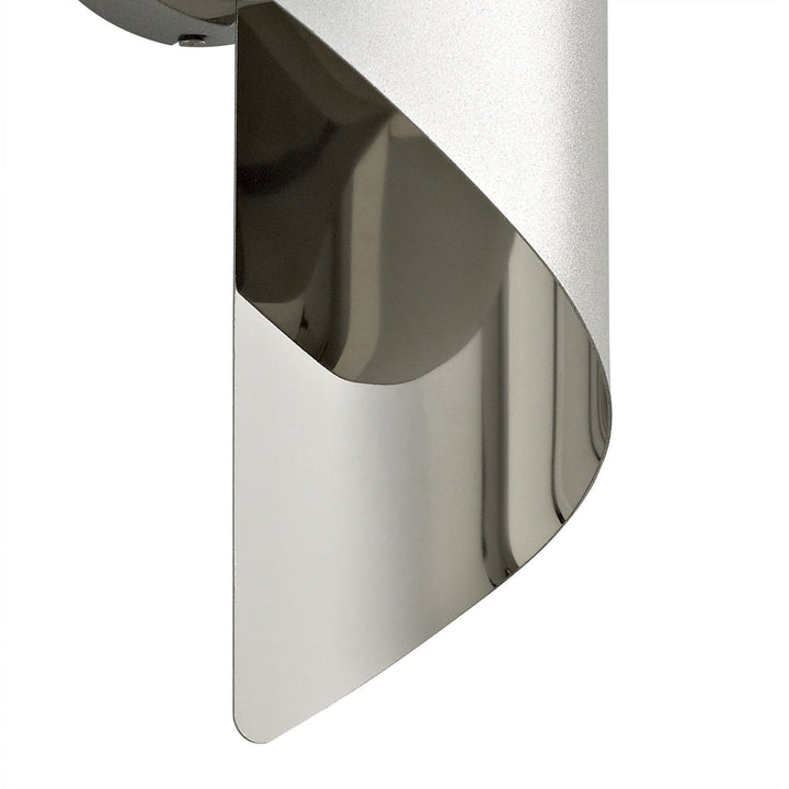 Nelson Lighting NL70319 | Kally Small LED Wall Lamp | Silver/Polished Chrome