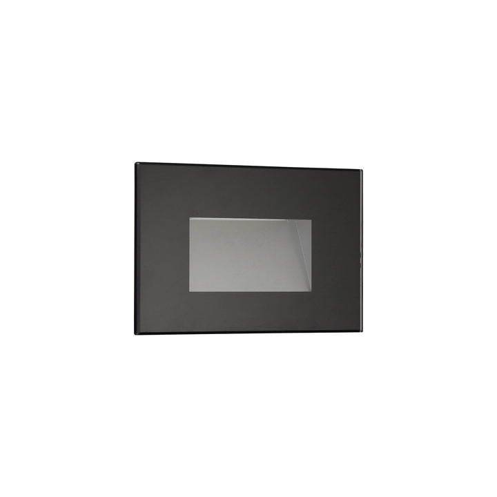 Nelson Lighting NL78289 Katie Outdoor Recessed Rectangle Wall Lamp LED Black