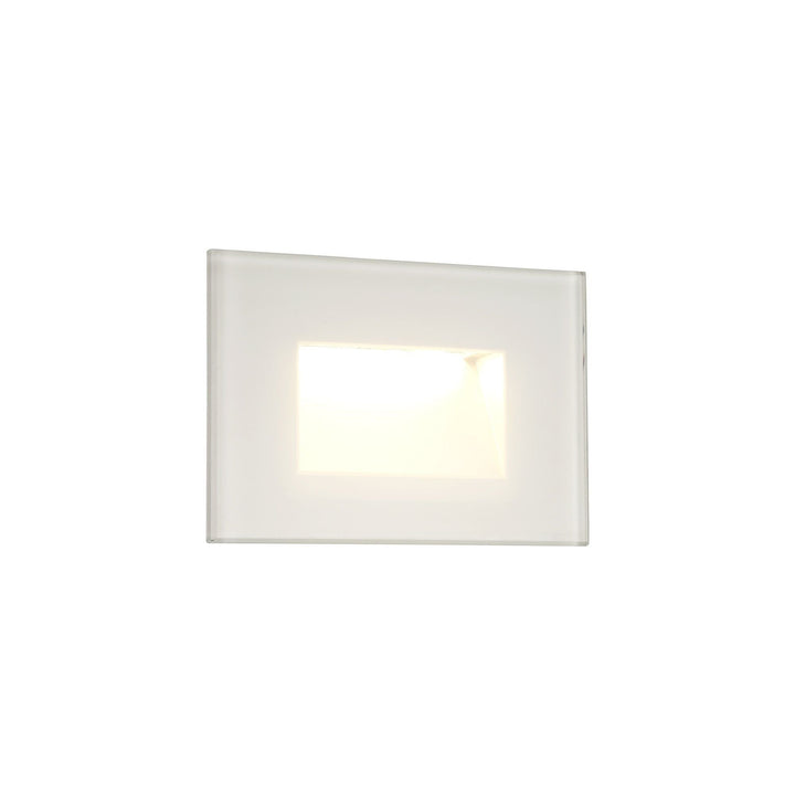 Nelson Lighting NL78299 Katie Outdoor Recessed Rectangle Wall Lamp LED White