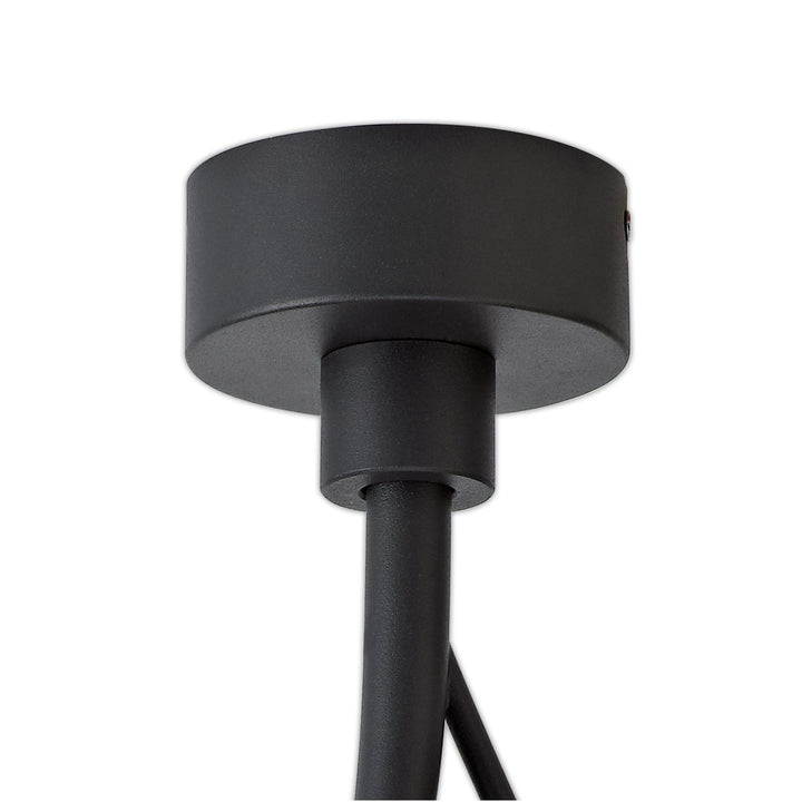 Nelson Lighting NL71809 Kingly 8 Light Ceiling Pendant LED Black/Antique Brass