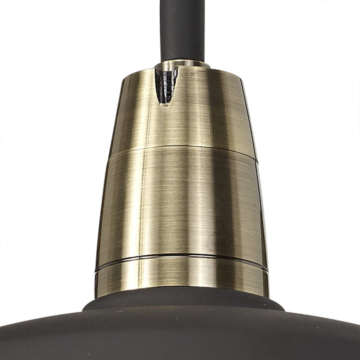 Nelson Lighting NL78469 Koby Outdoor Wall Lamp 1 Light Matt Black/Brushed Bronze