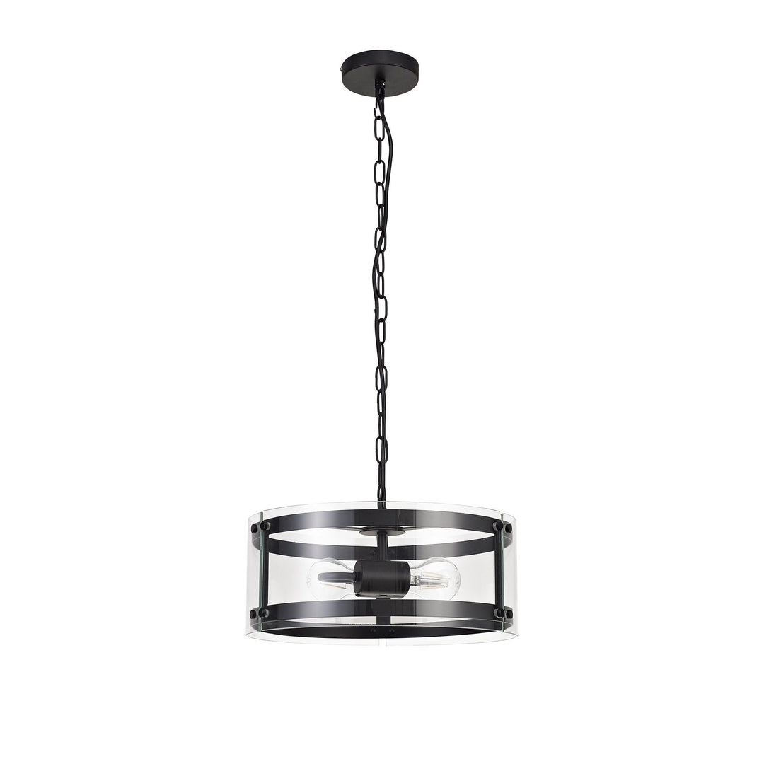 Nelson Lighting NL71009 Prince Pendant 2 Light Polished Chrome