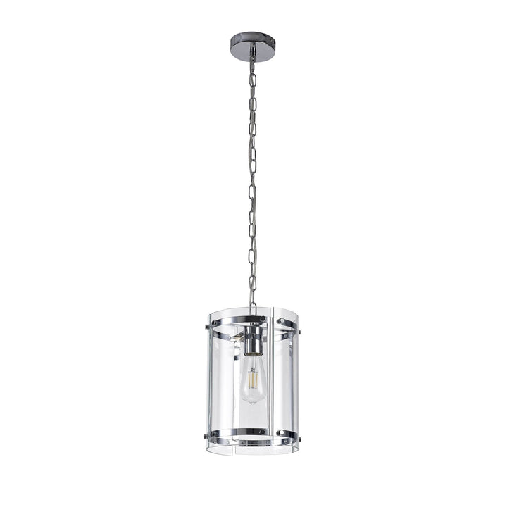 Nelson Lighting NL71069 Prince Pendant 2 Light Polished Chrome