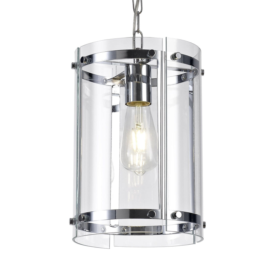 Nelson Lighting NL71069 Prince Pendant 2 Light Polished Chrome