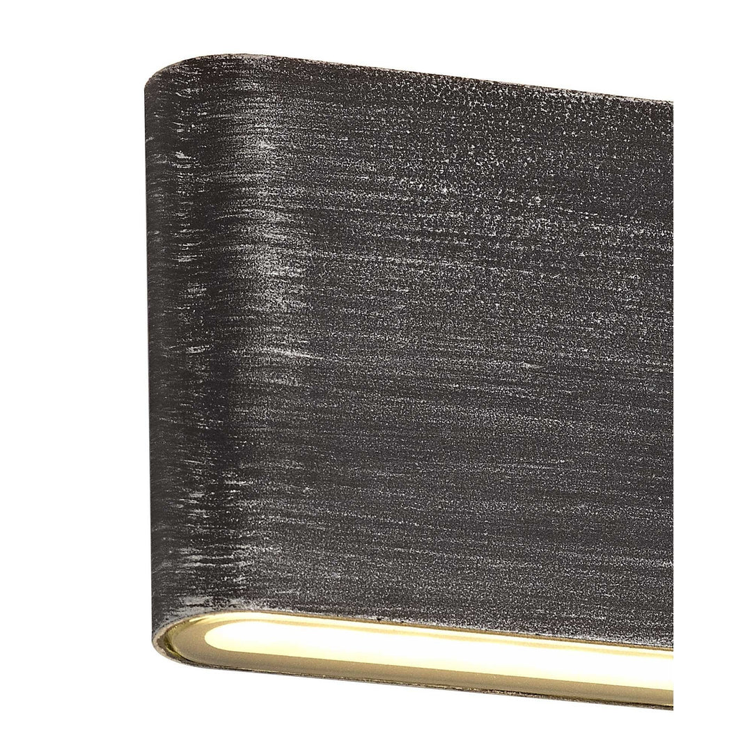 Nelson Lighting NL72189 Libby Outdoor Up and Downward Lighting Wall Lamp LED Black/Silver