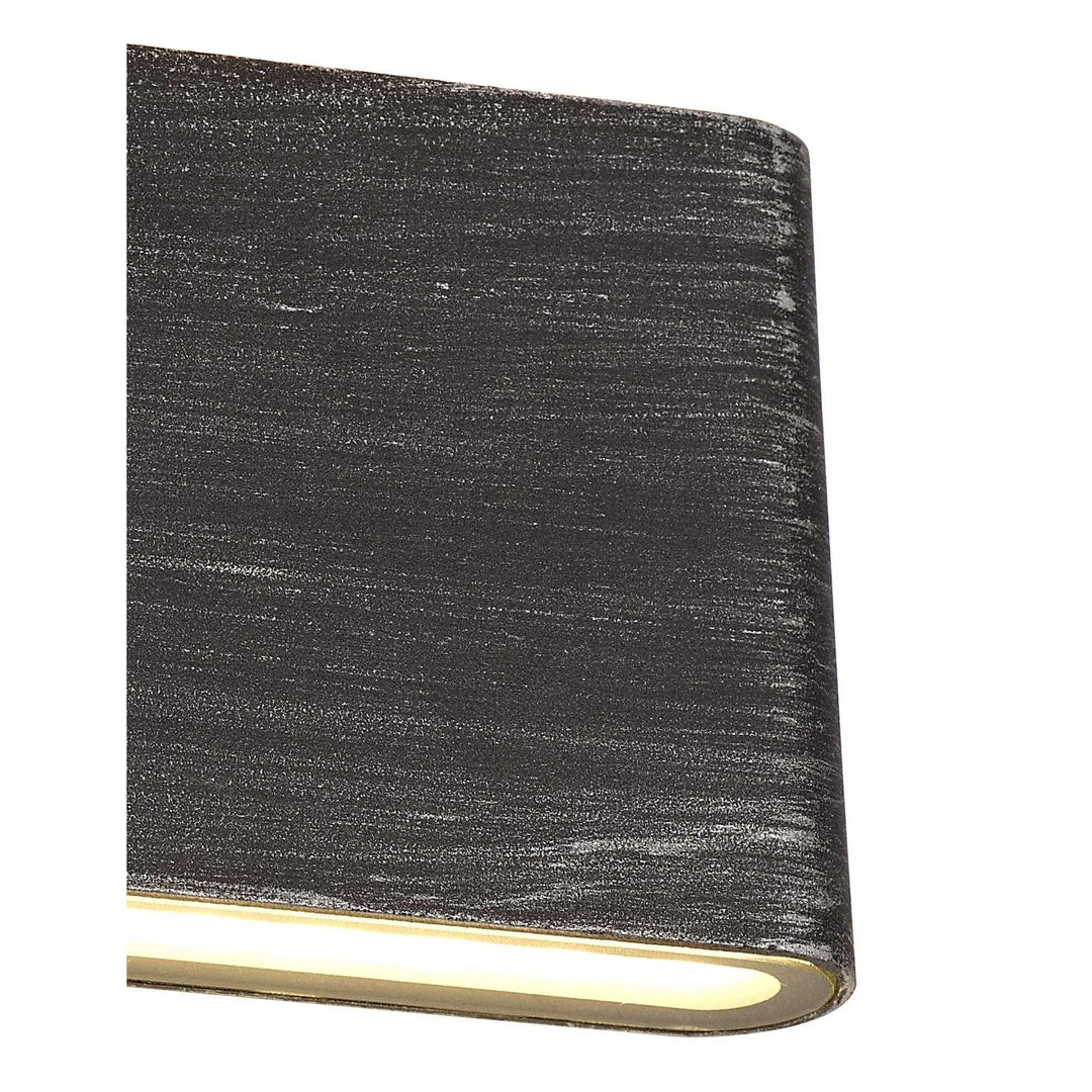 Nelson Lighting NL72189 Libby Outdoor Up and Downward Lighting Wall Lamp LED Black/Silver