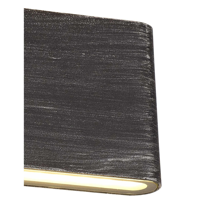 Nelson Lighting NL72189 Libby Outdoor Up and Downward Lighting Wall Lamp LED Black/Silver