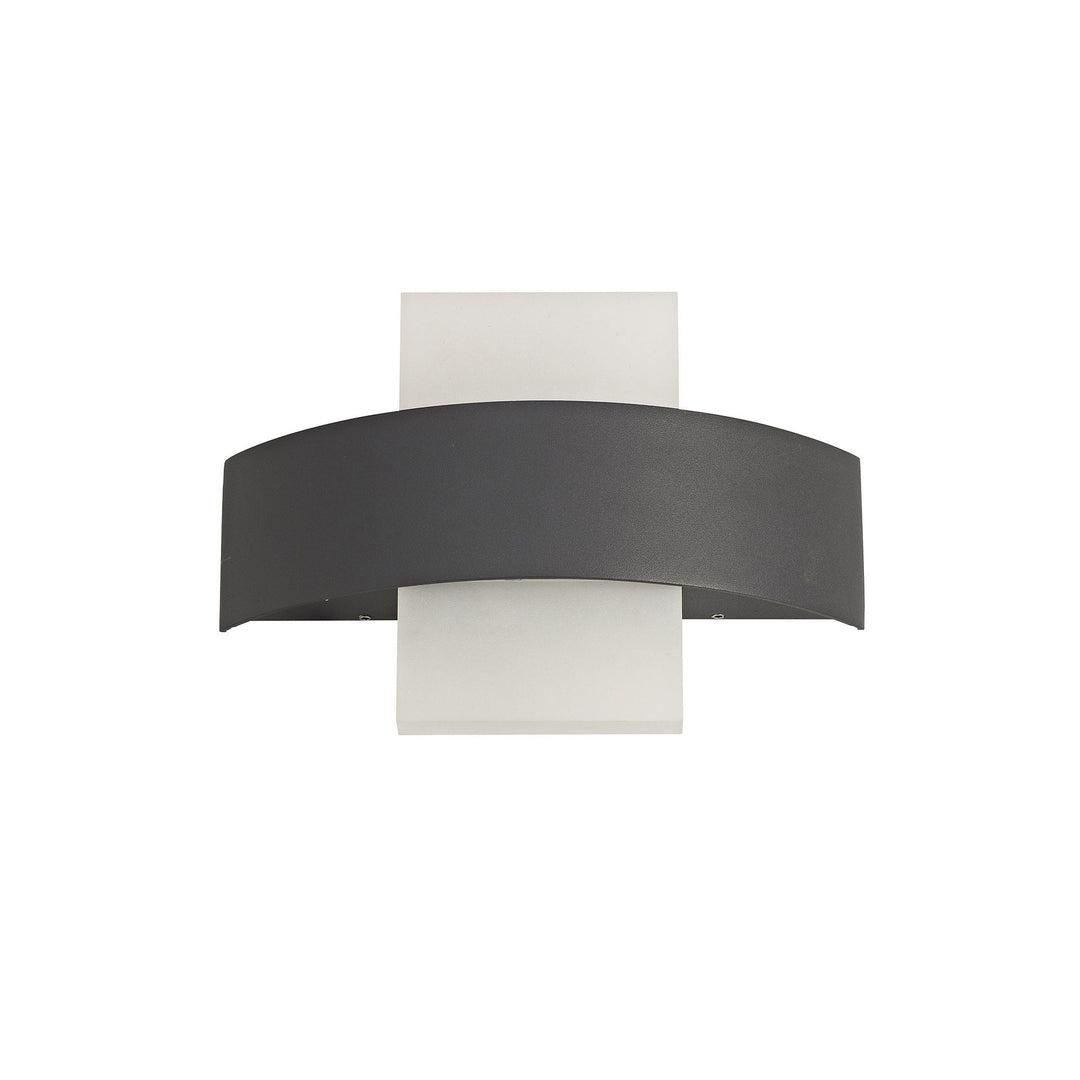 Nelson Lighting NL72069 Lahna Outdoor Up & Downward Lighting Wall Lamp 2 Light LED Anthracite