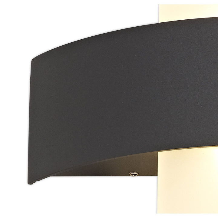 Nelson Lighting NL72069 Lahna Outdoor Up & Downward Lighting Wall Lamp 2 Light LED Anthracite