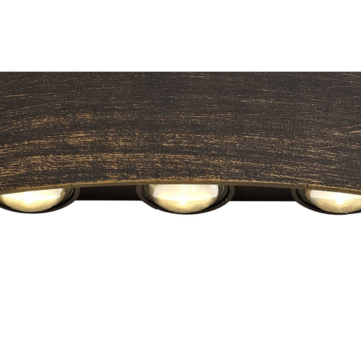 Nelson Lighting NL72049 Lewis Outdoor Up & Downward Lighting Wall Lamp LED Black/Gold