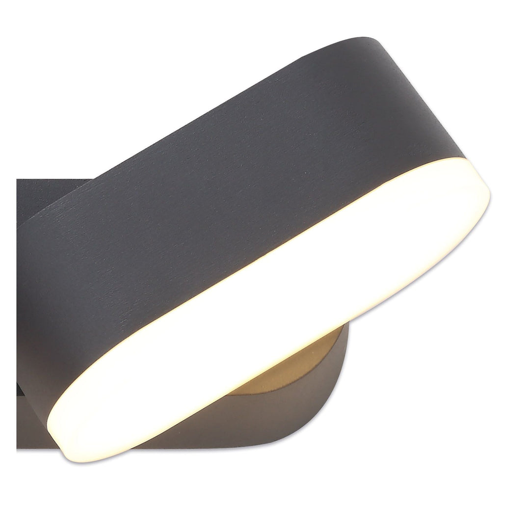 Nelson Lighting NL72129 Maisie 2 Light Adjustable Wall Lamp LED Anthracite