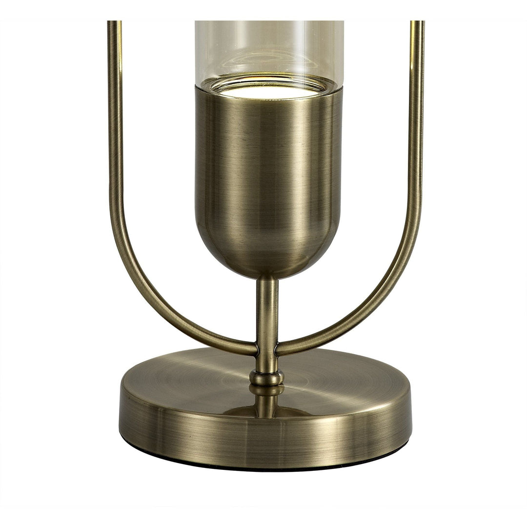 Nelson Lighting NL70659 Nina Table Lamp LED Antique Brass/Amber