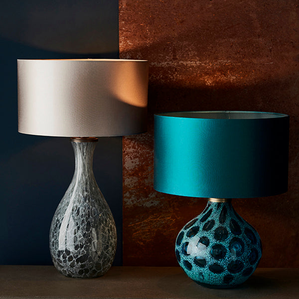 Endon 91200 1 Light Table Lamp Artisan Glass & Brushed Bronze Plate Base Only