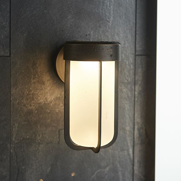 Nelson Lighting NL944992 Outdoor LED Wall Light Brushed Bronze Finish & Frosted Glass