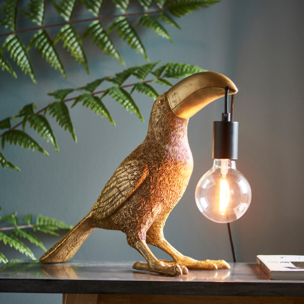 Endon 95077 1 Light Table Lamp Vintage Gold Paint & Matt Black