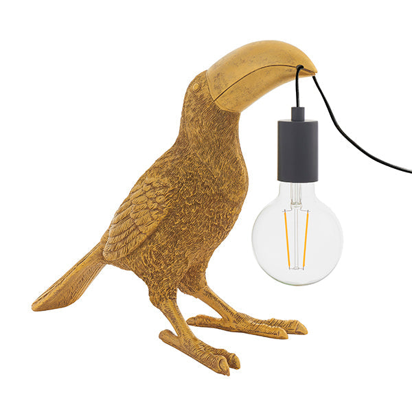 Endon 95077 1 Light Table Lamp Vintage Gold Paint & Matt Black