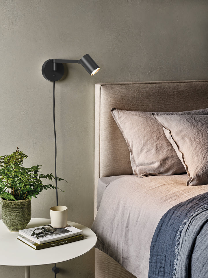 Astro 1286138 Ascoli Swing Plug In Reading Light Matt Black
