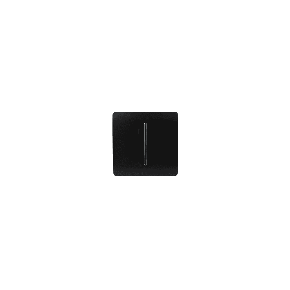 Trendiswitch ART-WHS1BK Trendi Artistic Modern 20 Amp Neon Insert Double Pole Switch Gloss Black