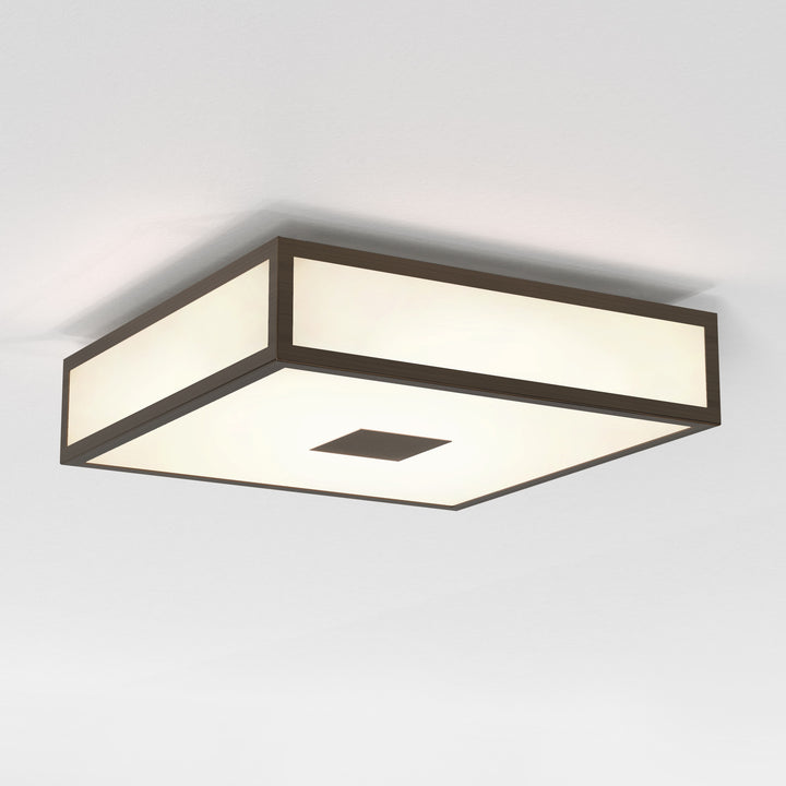 Astro 1121079 Mashiko Classic 300 Square 2 Light Bathroom Ceiling Light Bronze