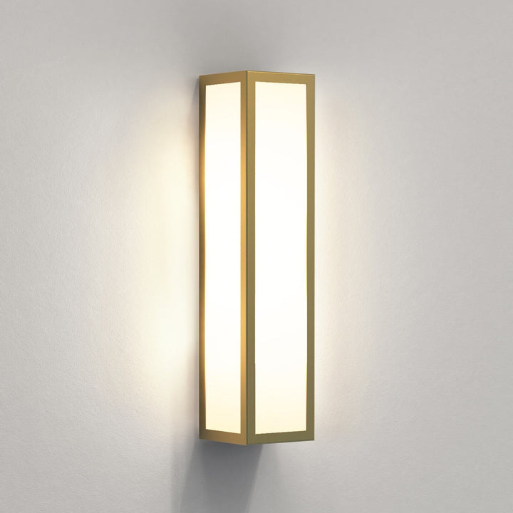 Astro 1178006 Salerno Coastal Outdoor Wall Light Natural Brass