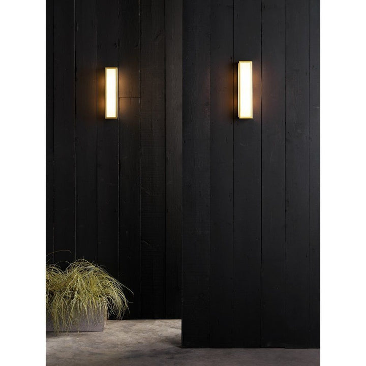 Astro 1178006 Salerno Coastal Outdoor Wall Light Natural Brass