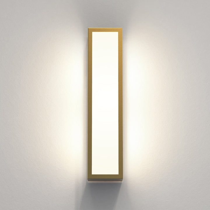 Astro 1178006 Salerno Coastal Outdoor Wall Light Natural Brass