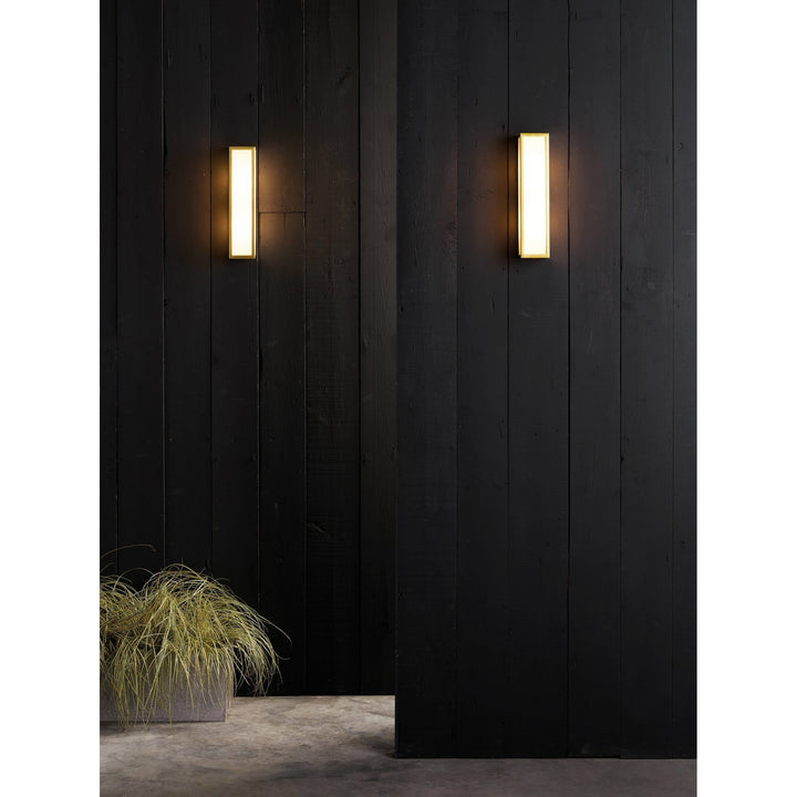 Astro 1178006 Salerno Coastal Outdoor Wall Light Natural Brass