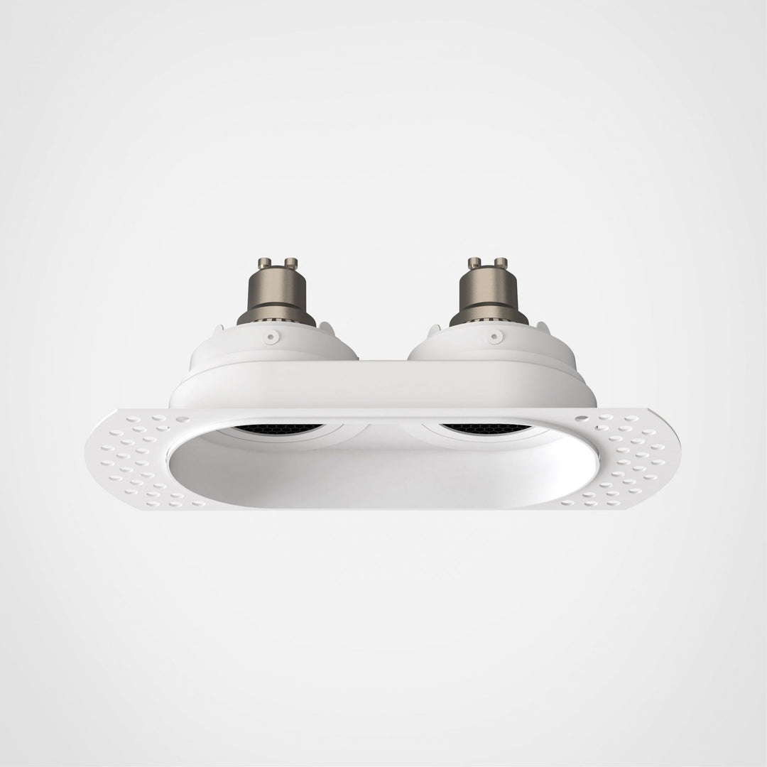 Astro 1248021 | Trimless Twin Adjustable Downlight | Matt White Finish