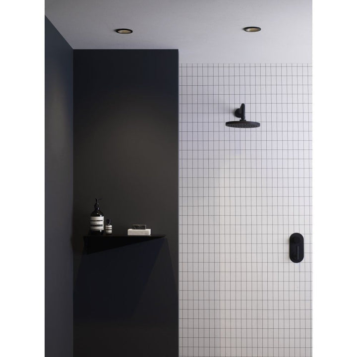 Astro 1249017 Minima Round Fixed Bathroom Downlight Black