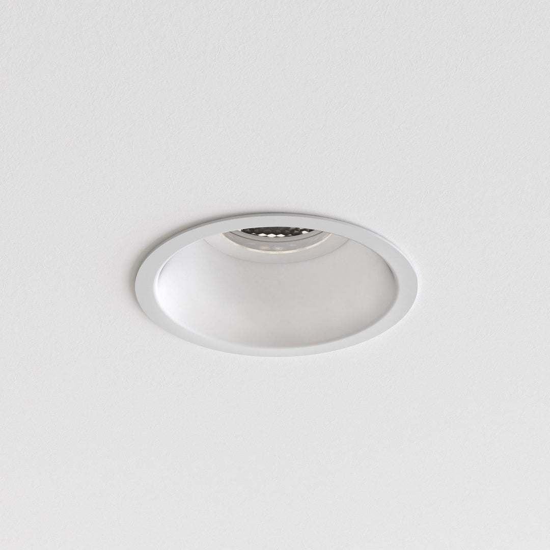 Astro 1249034 | Slimline Round Fixed Downlight | Matt White Finish