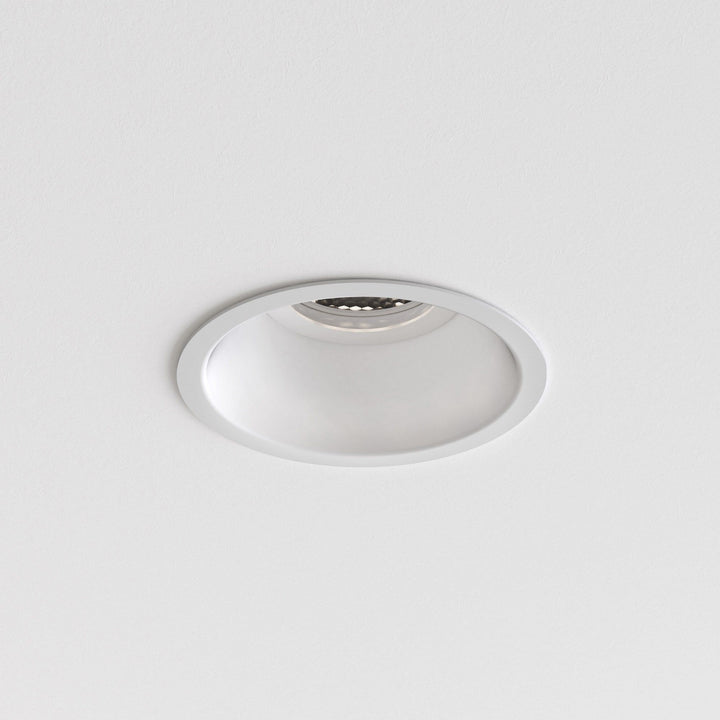 Astro 1249034 | Slimline Round Fixed Downlight | Matt White Finish