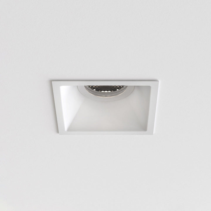 Astro 1249038 Minima Bathroom Slimline Square Fixed Downlight Matt White