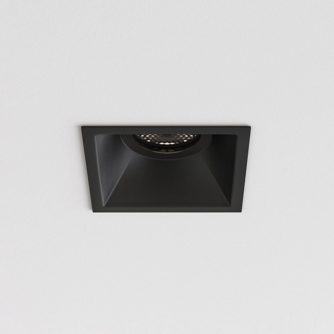 Astro 1249039 Minima Bathroom Slimline Square Fixed Downlight Matt Black
