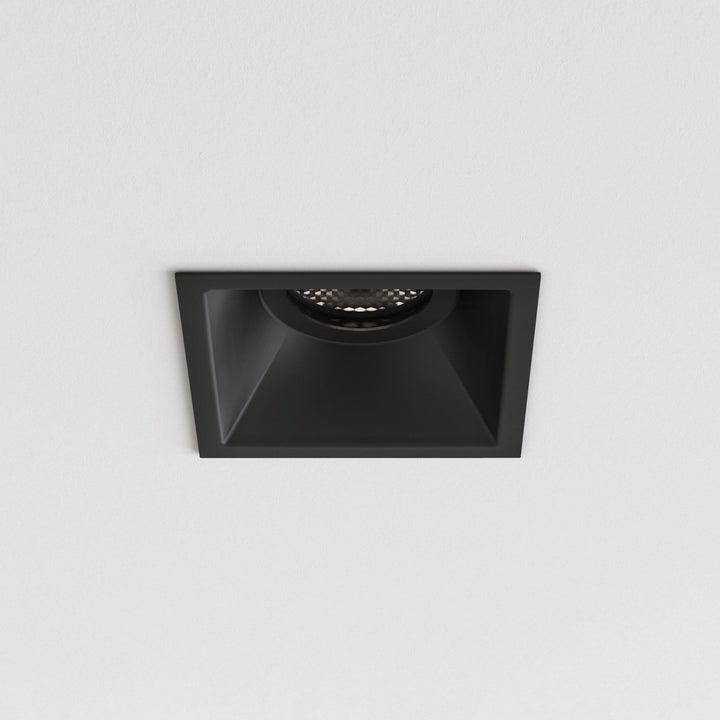 Astro 1249039 Minima Bathroom Slimline Square Fixed Downlight Matt Black