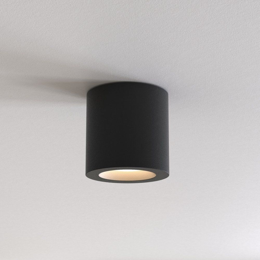 Astro 1326040 Kos II Bathroom Ceiling Light Textured Black