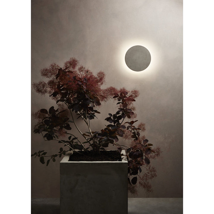 Astro 1333011 Eclipse Round 300 LED Outdoor Wall Light Concrete