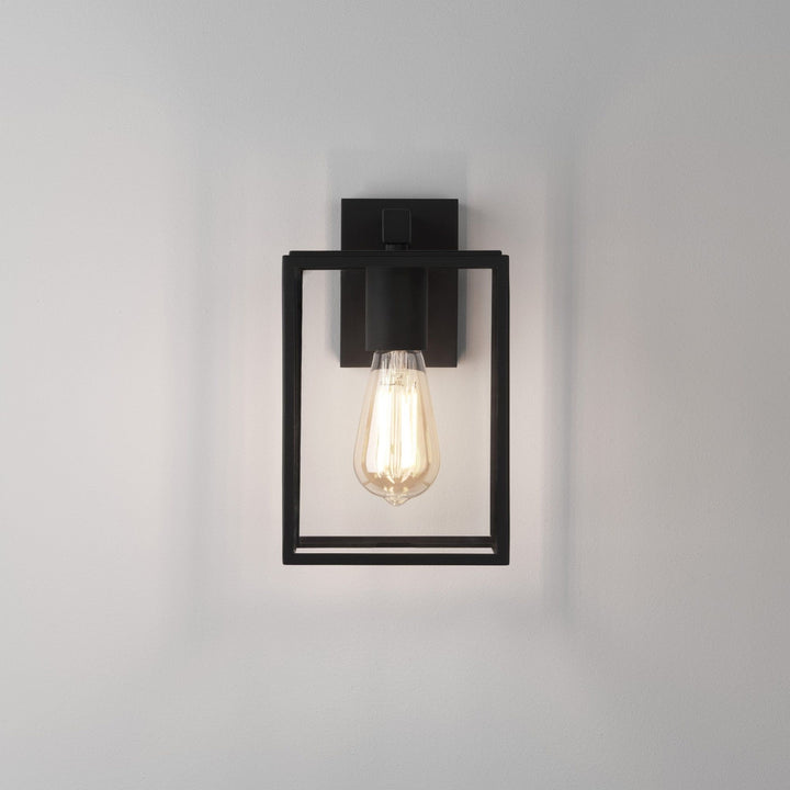 Astro 1354003 | Box Lantern 270 Outdoor Wall Light | Textured Black