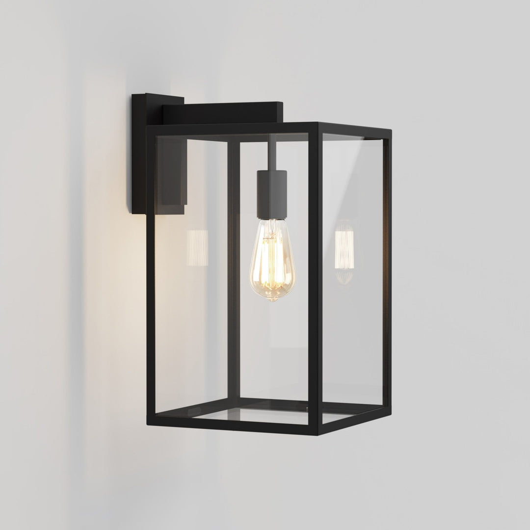 Astro 1354007 | Box Lantern 450 | Outdoor Wall Light in Textured Black