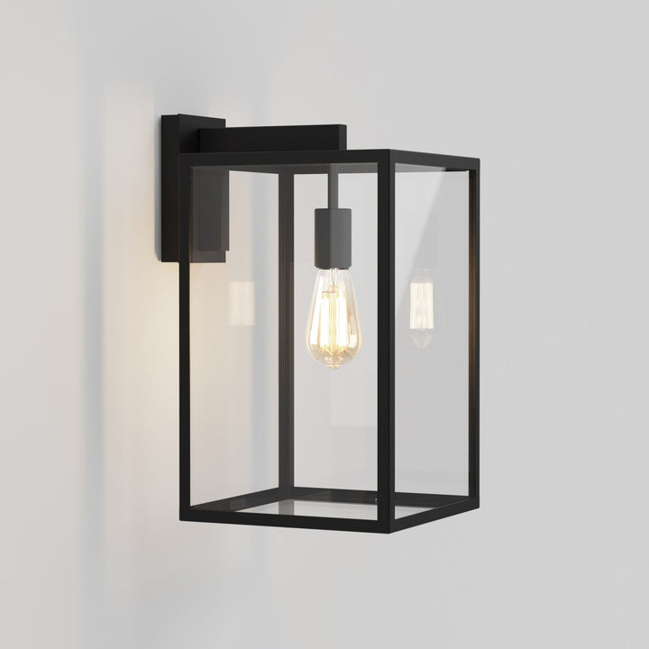 Astro 1354007 | Box Lantern 450 | Outdoor Wall Light in Textured Black