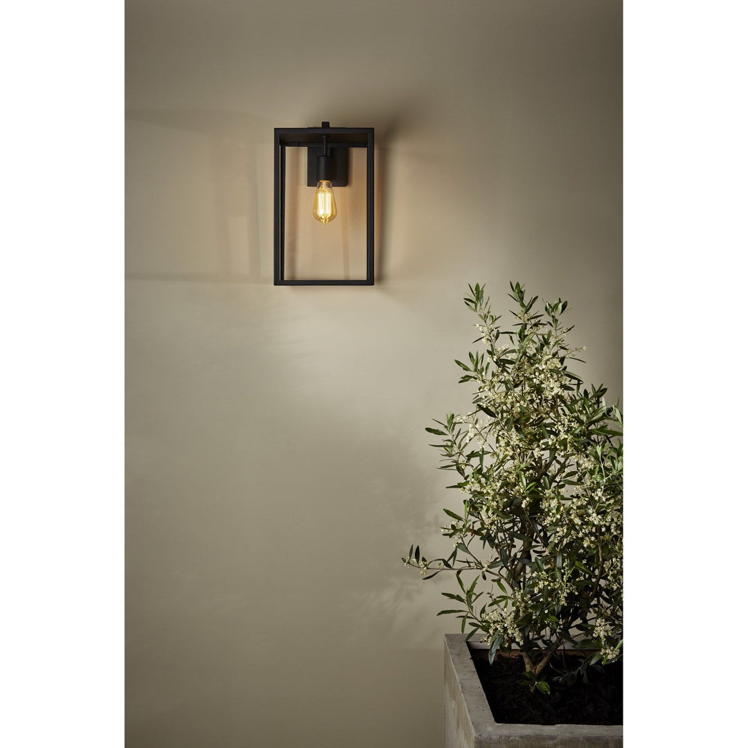 Astro 1354007 | Box Lantern 450 | Outdoor Wall Light in Textured Black