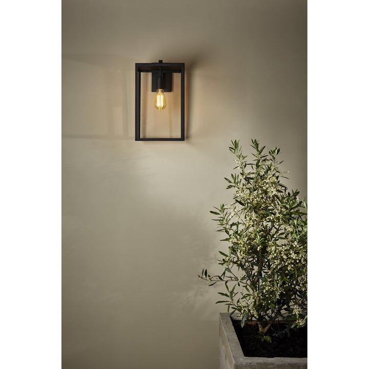 Astro 1354007 | Box Lantern 450 | Outdoor Wall Light in Textured Black