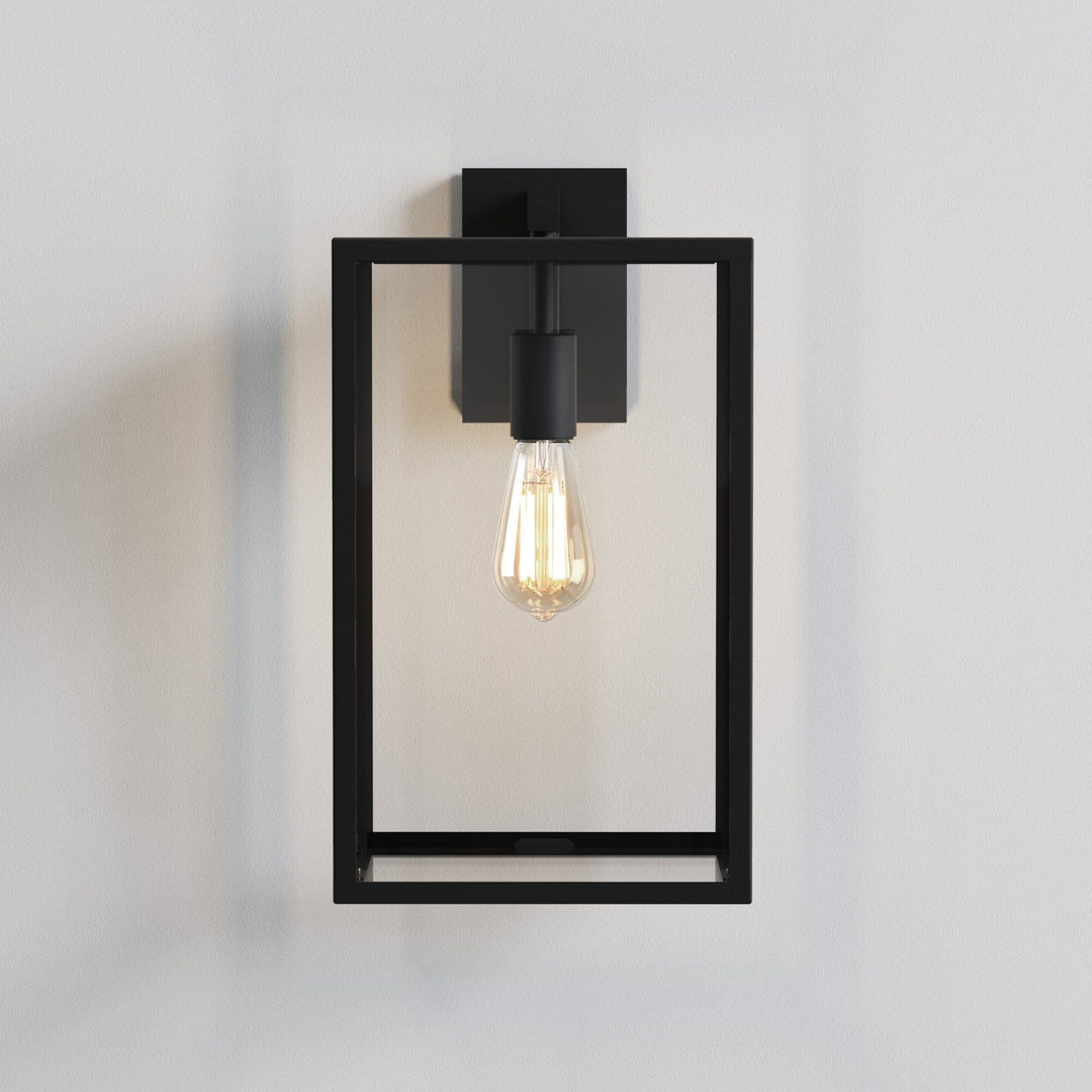 Astro 1354007 | Box Lantern 450 | Outdoor Wall Light in Textured Black