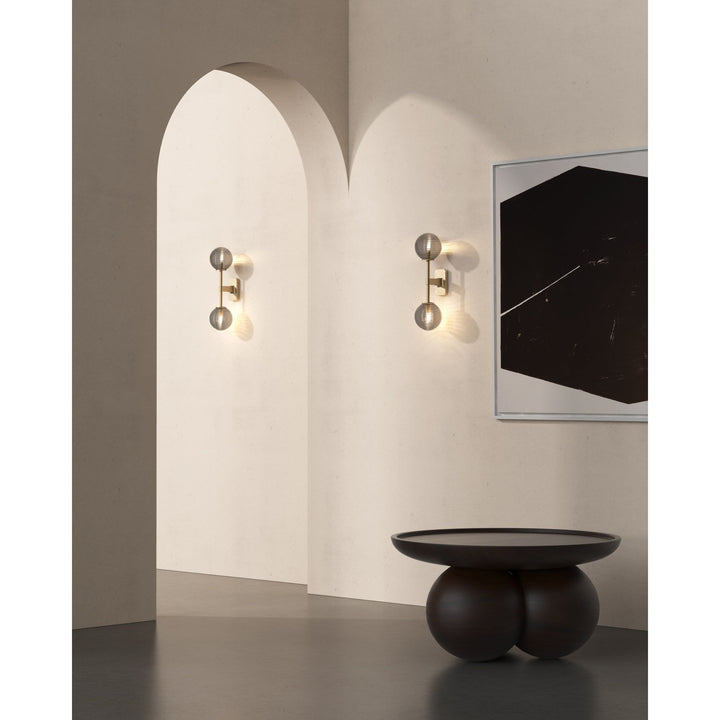 Astro 1429008 Tacoma Twin Bathroom Wall Light Antique Brass