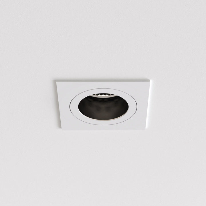 Astro 1434002 Pinhole Slimline Square Fixed Bathroom Downlight Matt White
