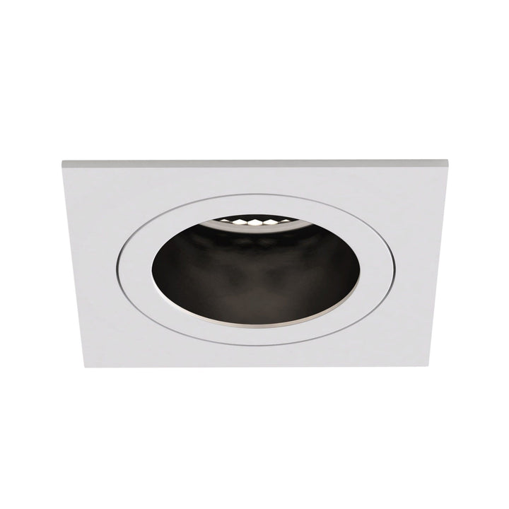 Astro 1434002 Pinhole Slimline Square Fixed Bathroom Downlight Matt White