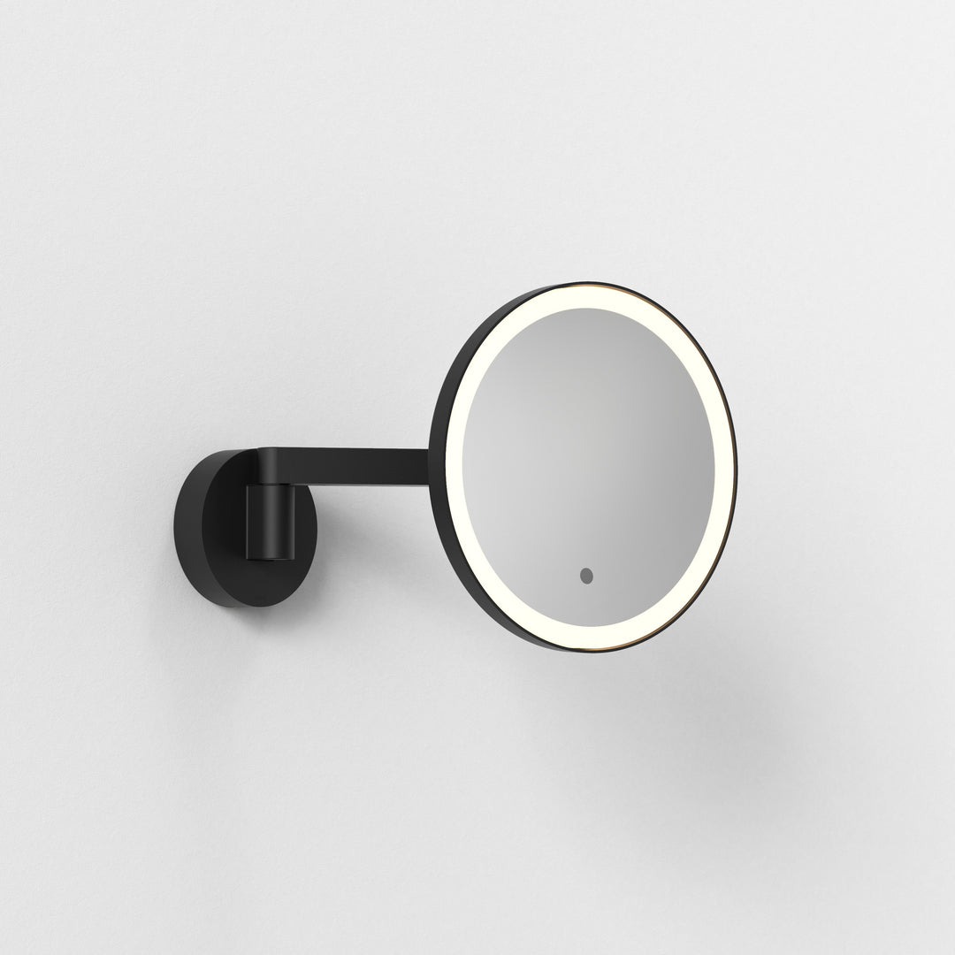 Astro 1447001 Nagoya 2 Light Bathroom Magnifying Mirror Matt Black
